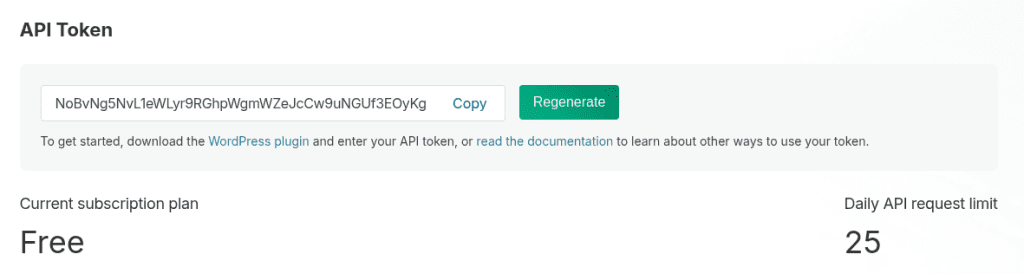 api token